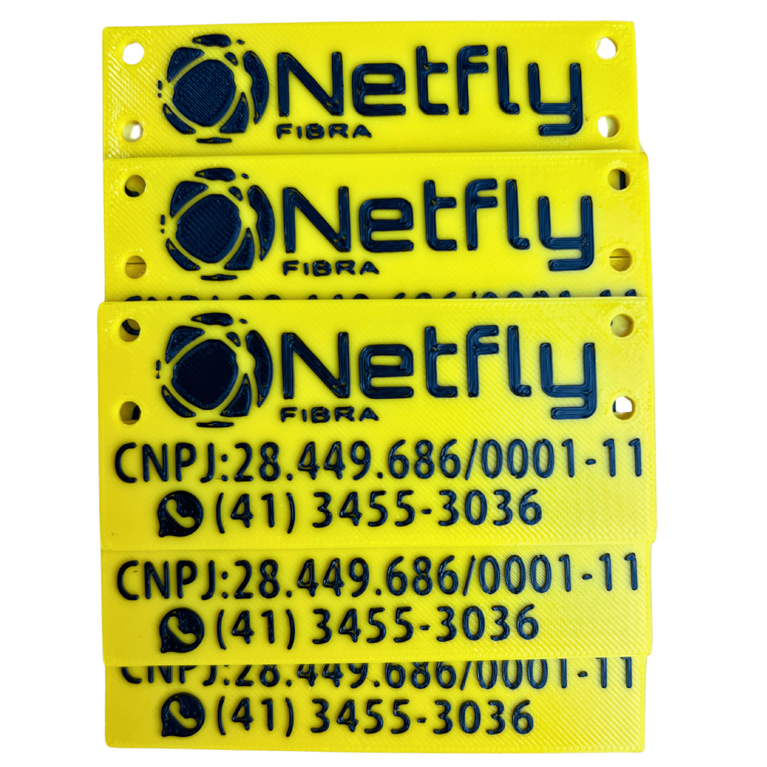 Plaqueta de Identificação Fibra Óptica